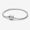 Moments Heart & Snake Chain Bracelet Sterling silver